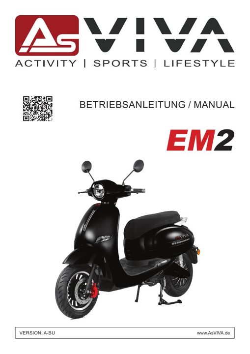 AsVIVA EM2 e-scooter accu 60V 22.4Ah Li-Ion