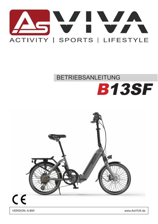 E-bike vouwfiets Stadtfalter B13