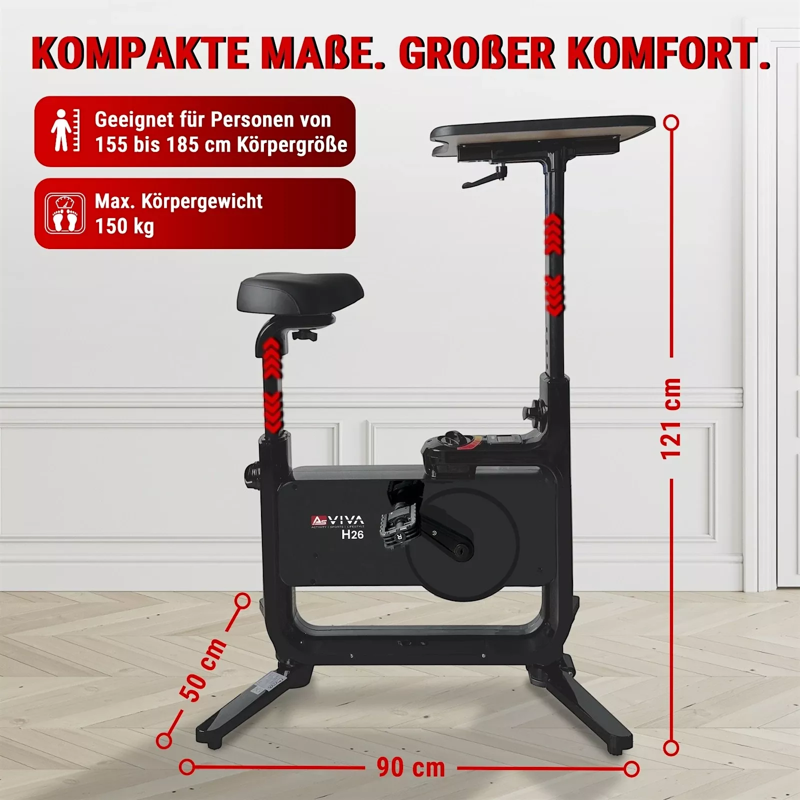 Kompakte Maße – ideal für kleine Räume