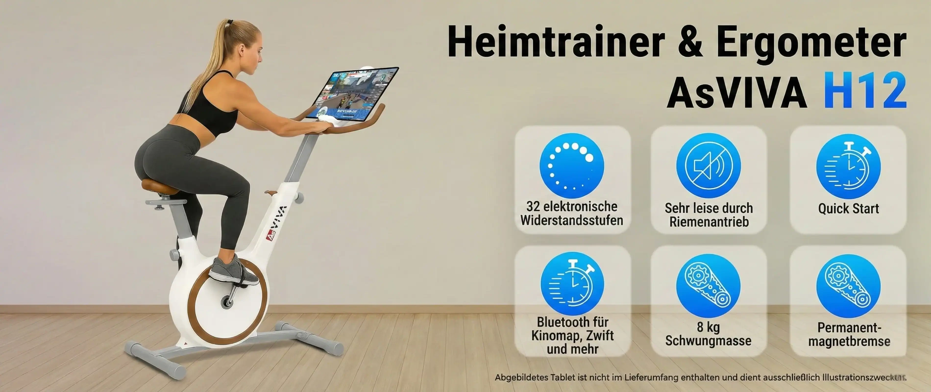 AsVIVA H12 Heimtrainer & Ergometer – Highlights im Überblick
