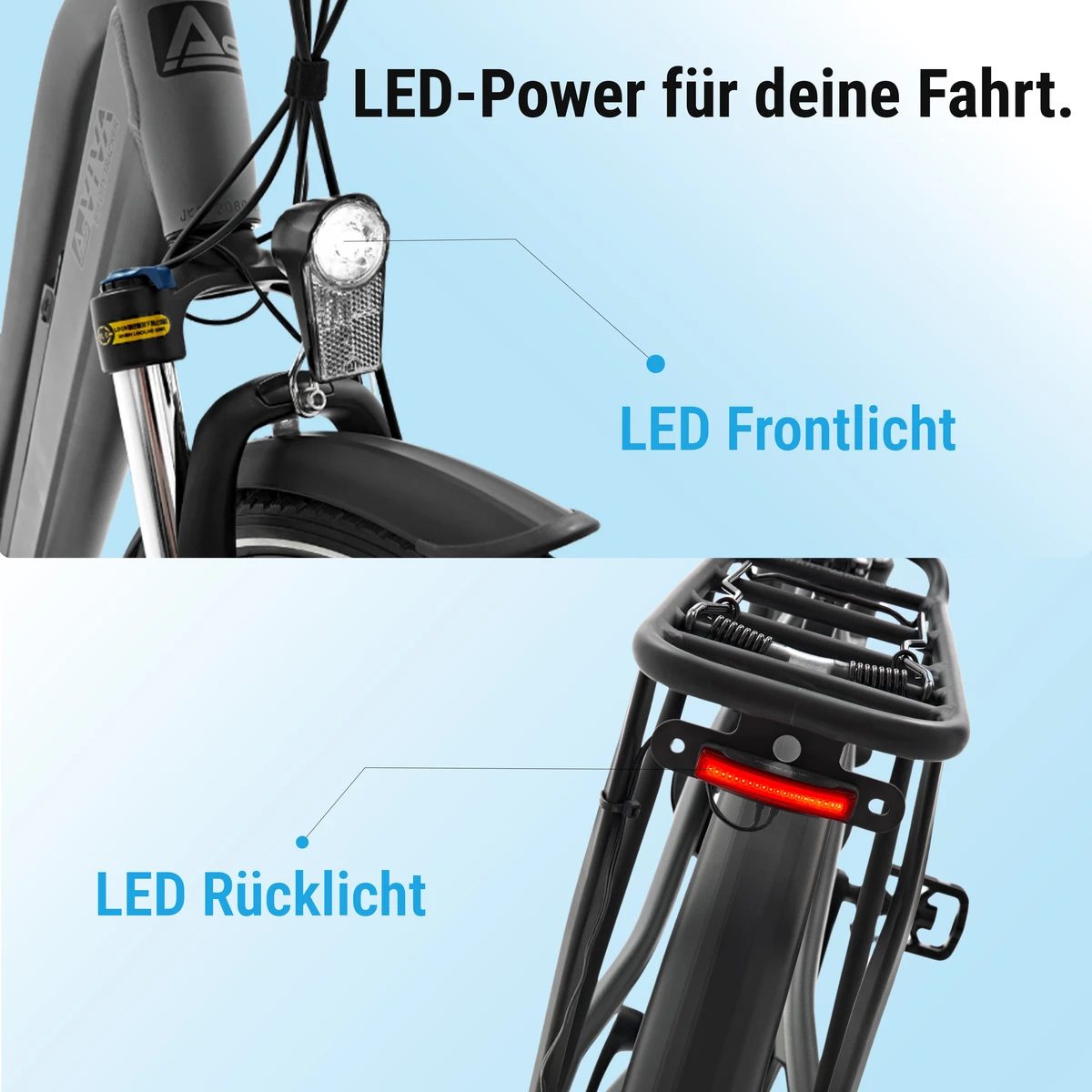 LED-Beleuchtung vorne und hinten