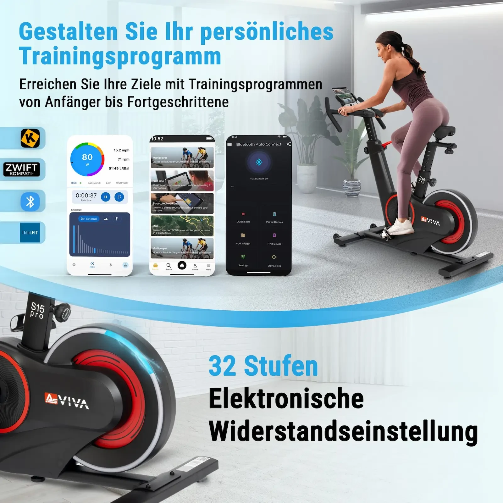 Persönliches Trainingsprogramm mit App-Anbindung