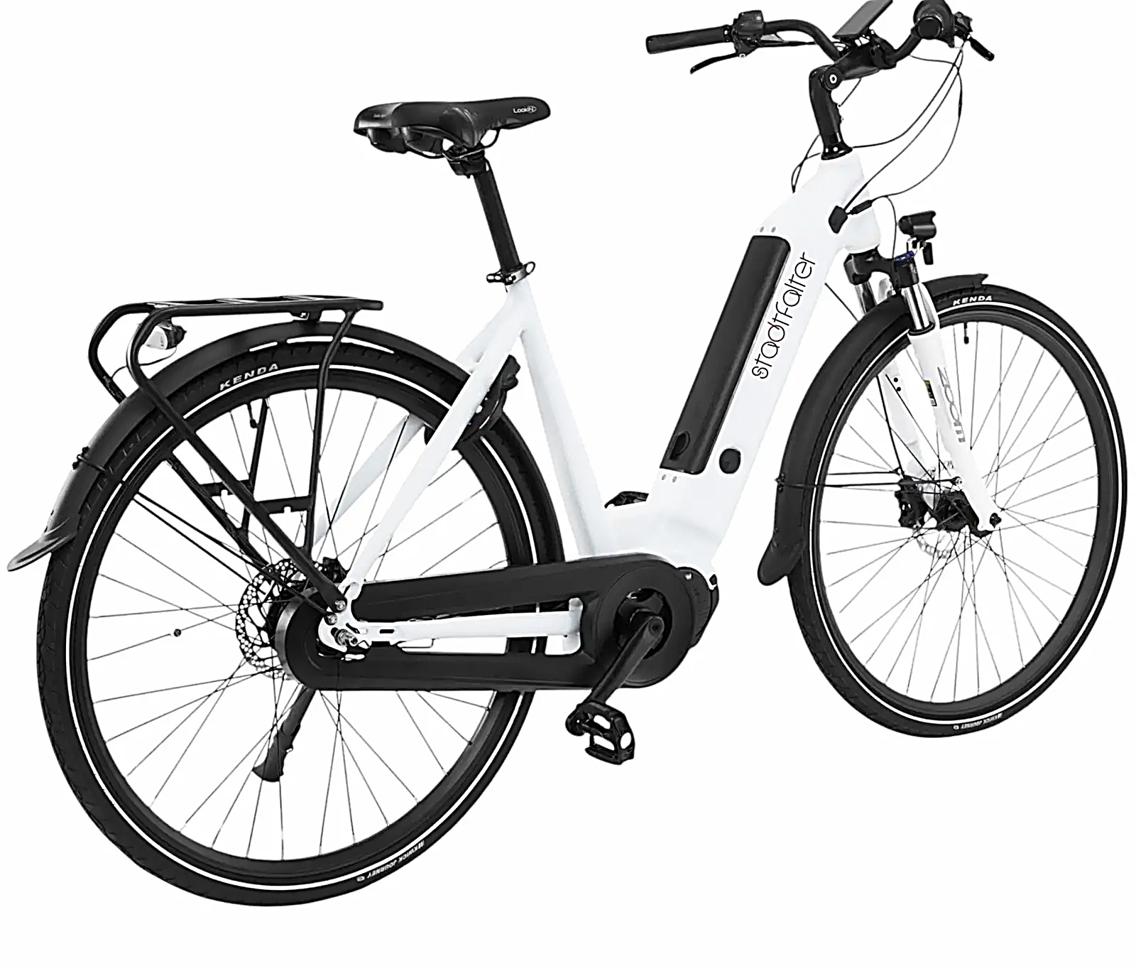 AsVIVA B14 Stadtfalter 28 Zoll City E-Bike in Weiß – Ausstattung im Überblick