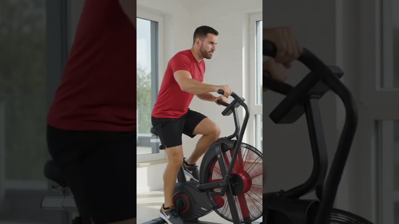 AsVIVA Air Bike F1 Air Bike | HIIT, Cardio & Ganzkörpertraining für Zuhause