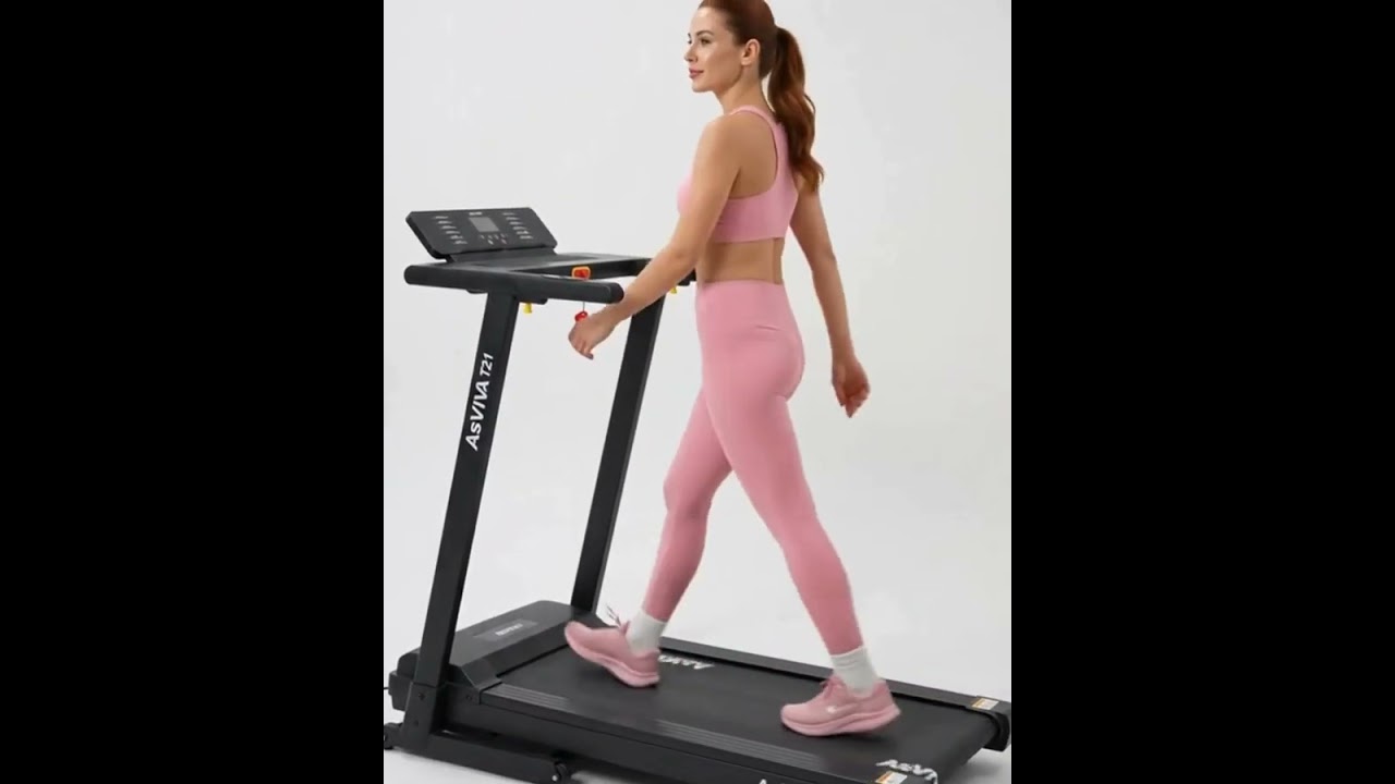 AsVIVA T21 Laufband: 2-in-1 Walk & Run Laufband mit Top-Dämpfung für das Home Office