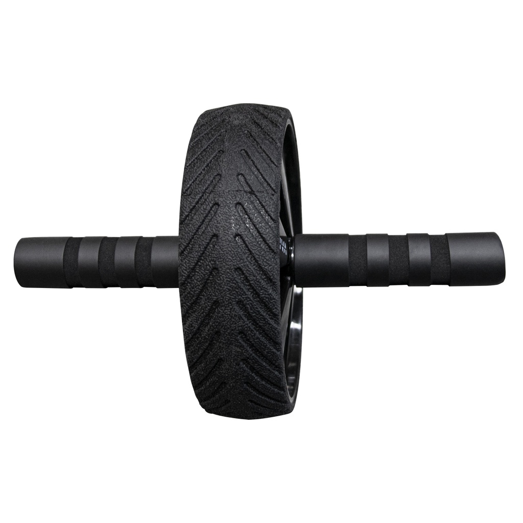 Produktansicht des AsVIVA Bauchrollers Fit AW1 mit profiliertem Laufrad und gepolsterten Griffen