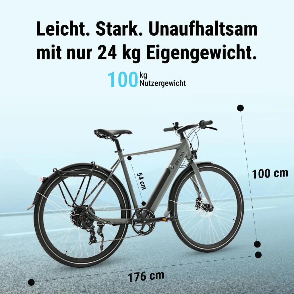 E-Bike mit Aluminiumrahmen