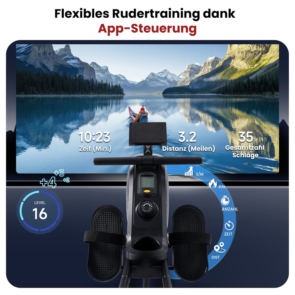 Flexibles Rudertraining dank Bluetooth &amp; App-Steuerung