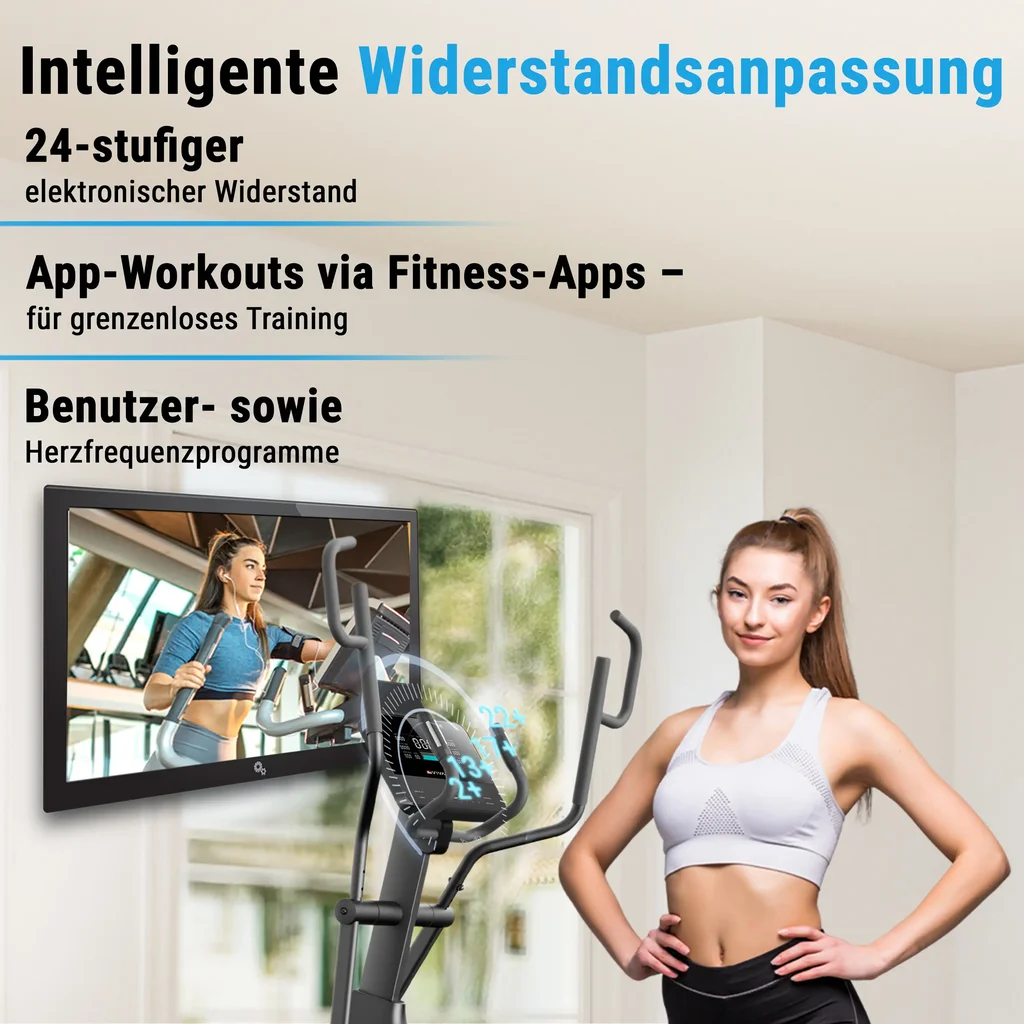10 Trainingsprogramme & Ergometer-Funktion