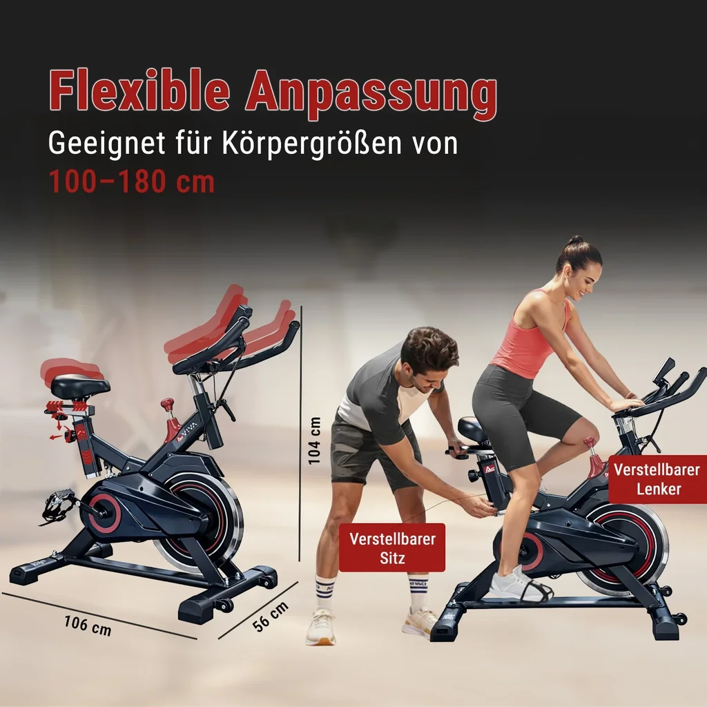 Verstellbarer Sitz und Lenker
