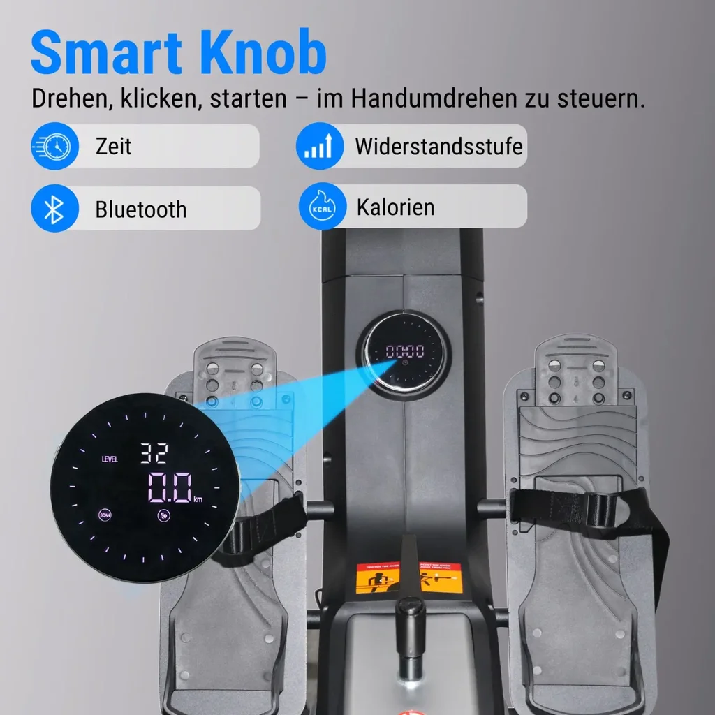 Smart-Knob Bedienung mit Fitnessdisplay